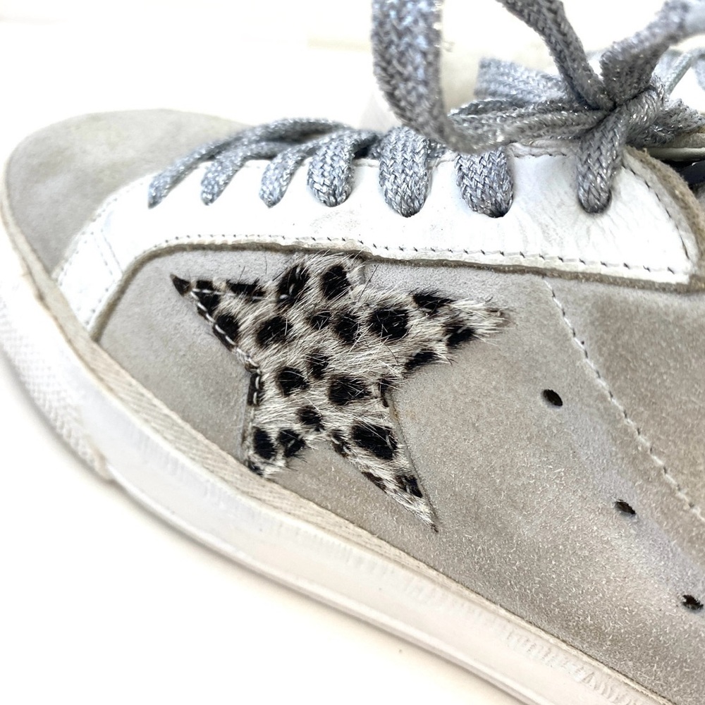 Golden Goose GGDB May Grey Suede Low Top Sneakers Women's - Picture 10 of 14